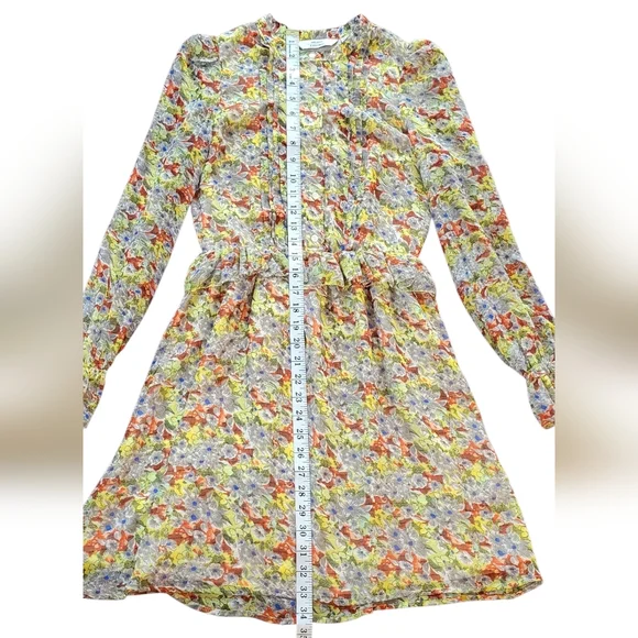 & Other Stories Floral Ruffled Minidress, Cottagecore, Boho, Romantic, Women's 0 - Picture 11 of 12